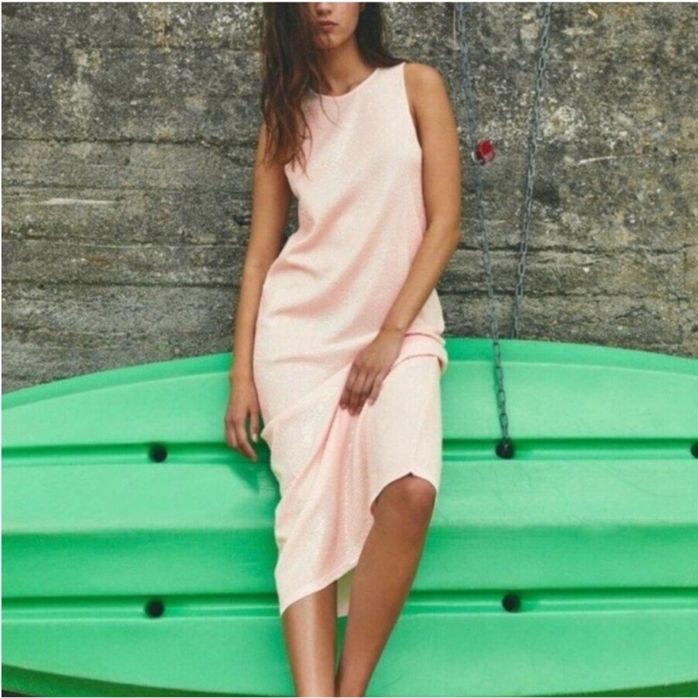 Zara Limited Edition Light Pink Dress size M.